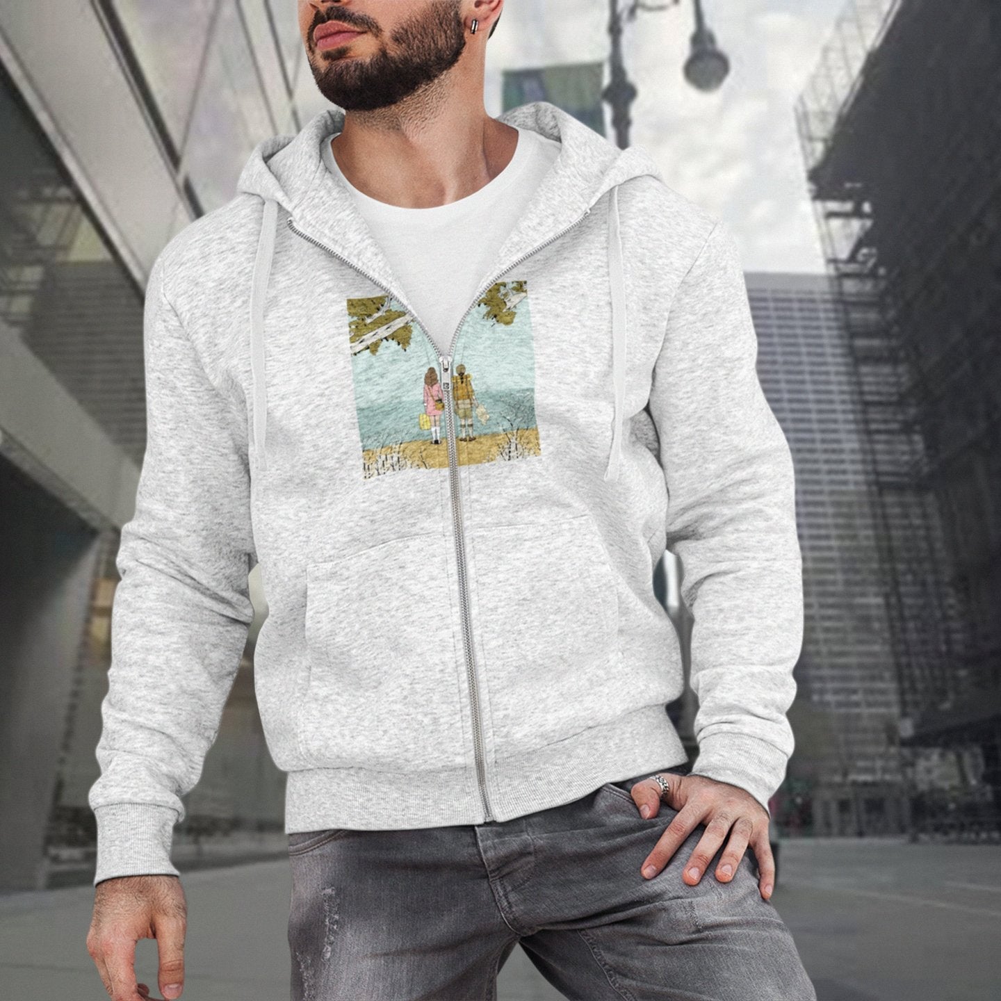 Moonrise Kingdom Wes Anderson - Zip Hooded Sweatshirt