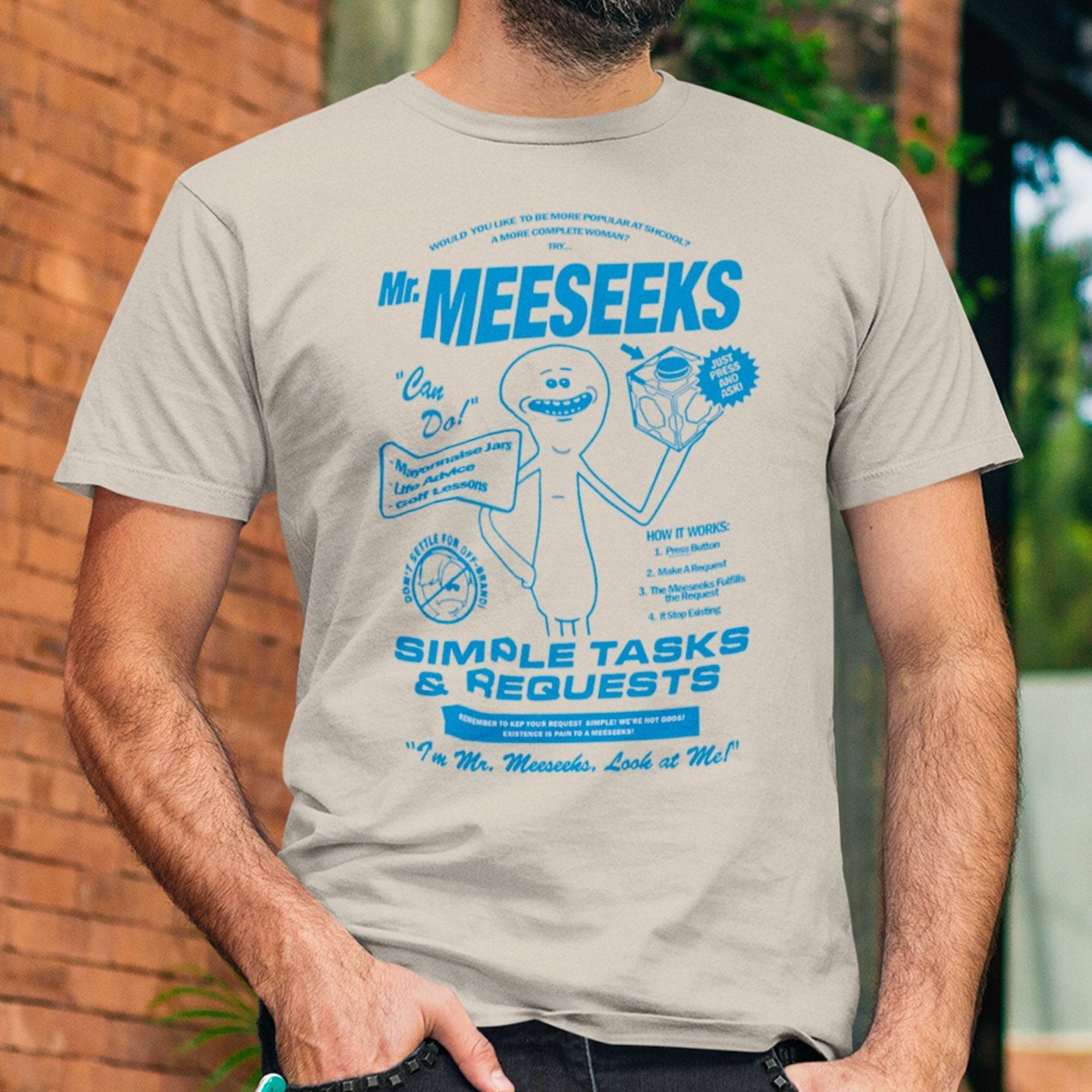 Mr. Meeseeks Simple Task and Request - T-Shirt