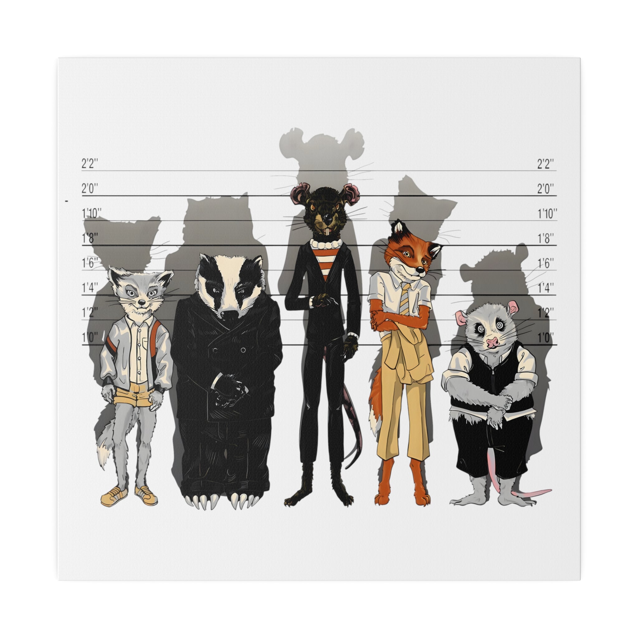 Unusual Suspects Fantastic Mr Fox - Canvas Art
