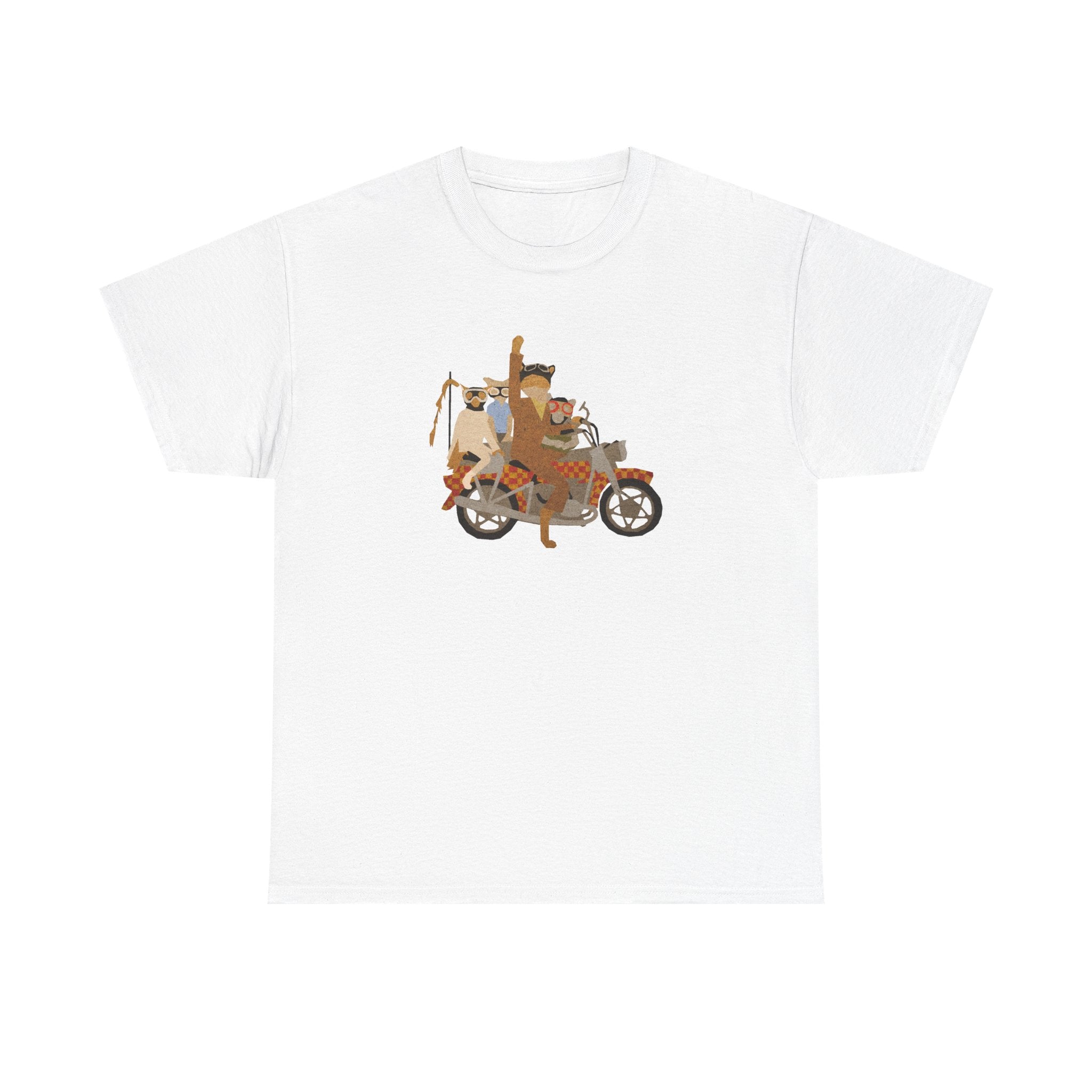 Mr fox Motorcycle -Wes Anderson- T-Shirt