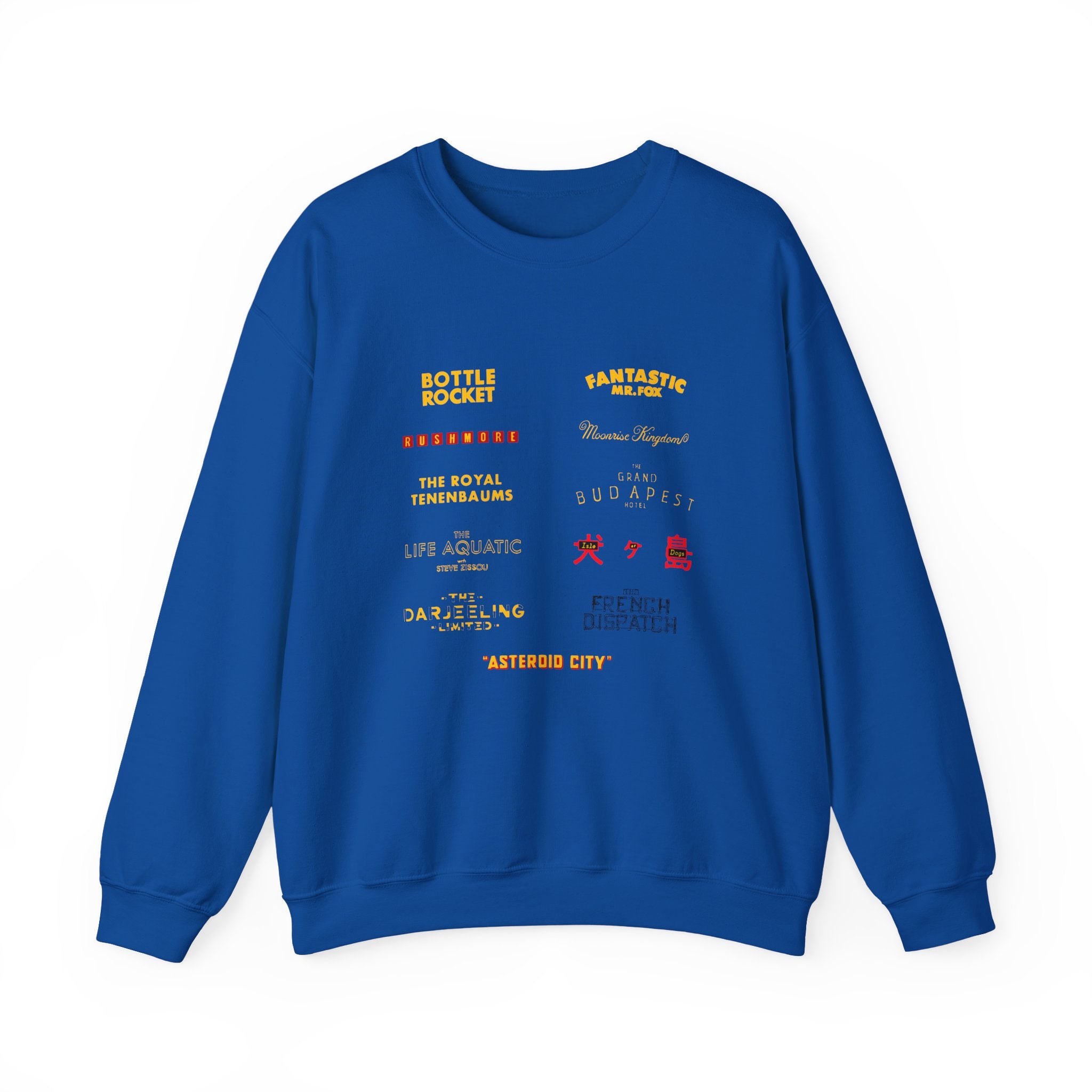 Wes Anderson Films - Sweatshirt