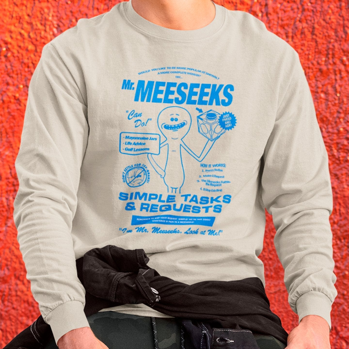 Mr. Meeseeks Simple Task and Request - Sweatshirt
