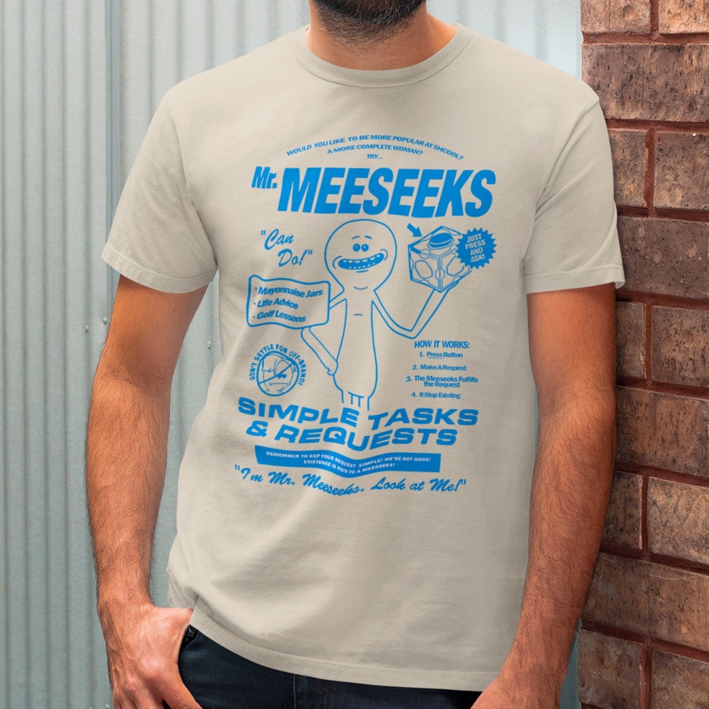 Mr. Meeseeks Simple Task and Request - T-Shirt