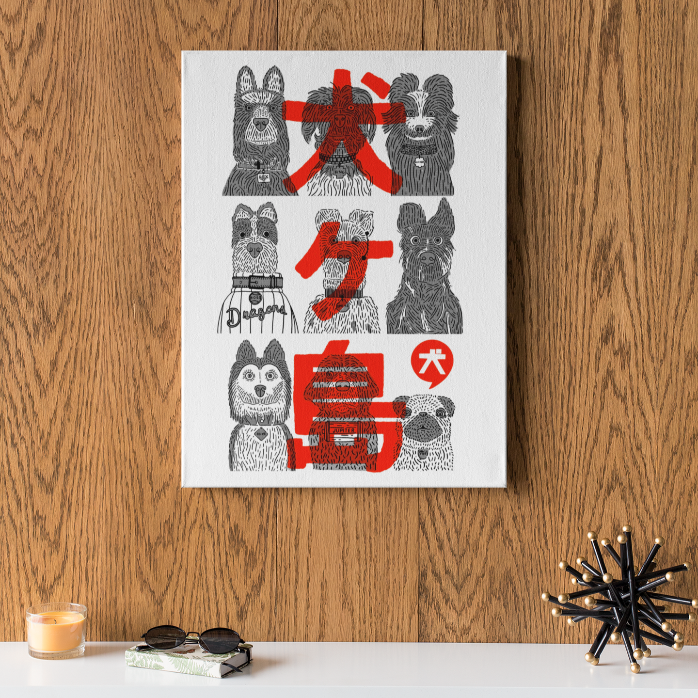 Isle Of Dogs Wes Anderson - Canvas Art