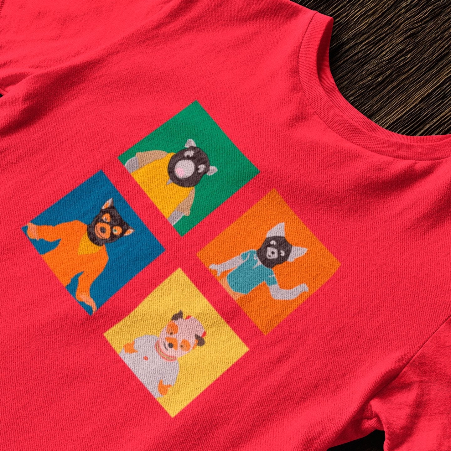 Wes Anderson Mr. Fox Squares - T-Shirt