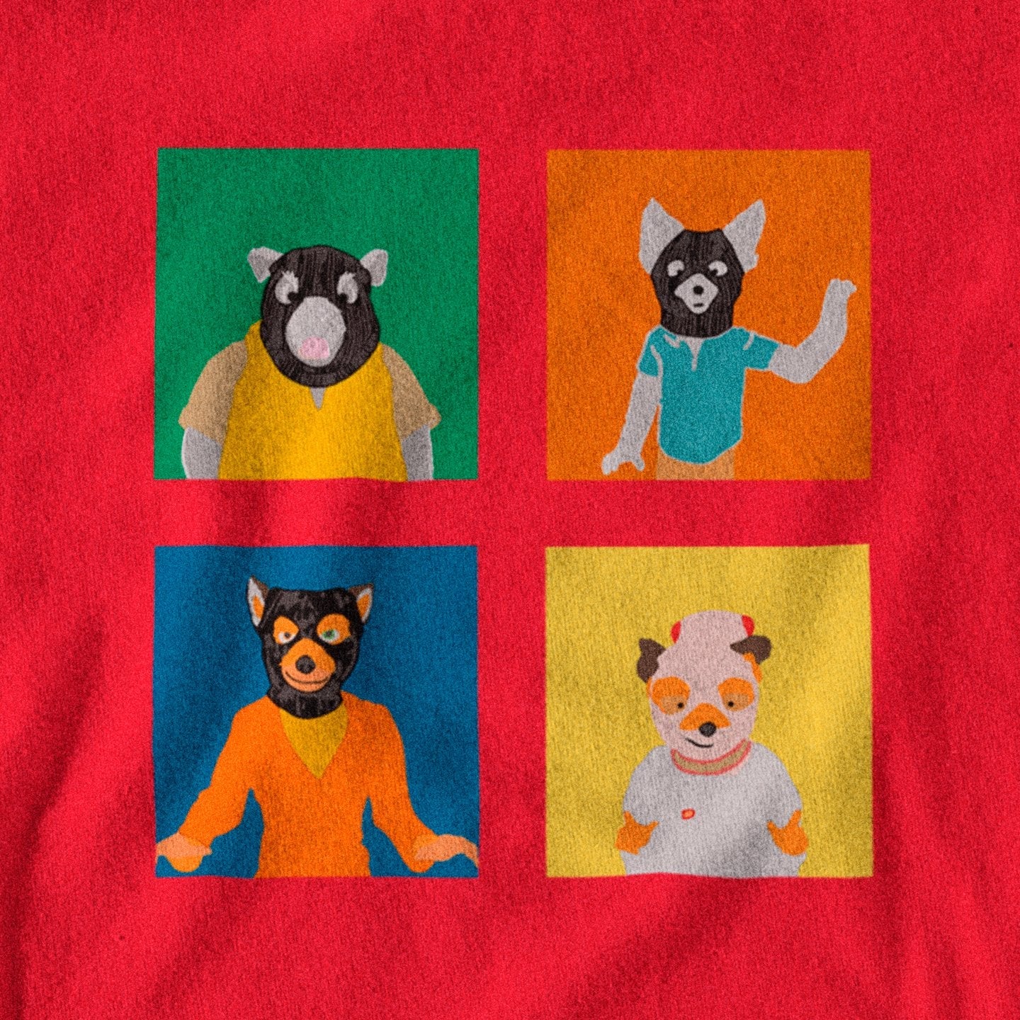 Wes Anderson Mr. Fox Squares - T-Shirt